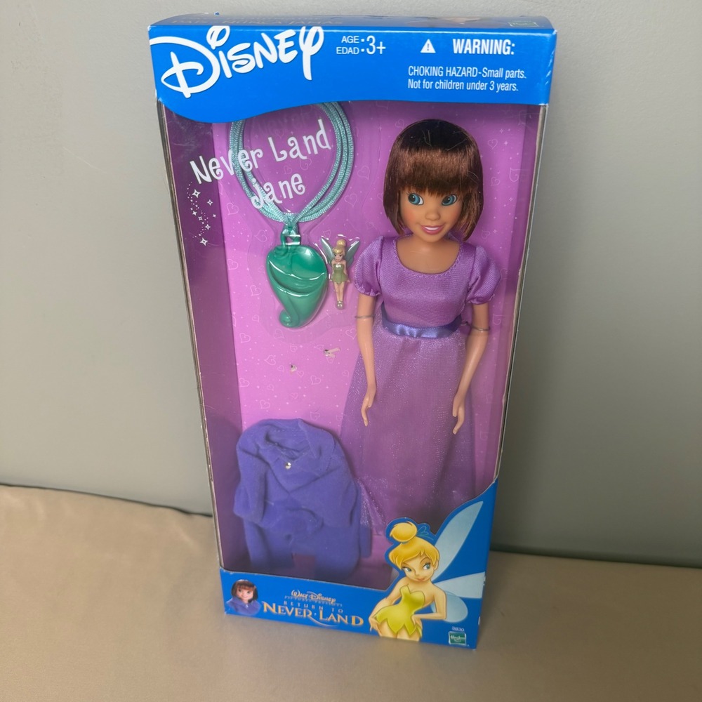 RARE Disney Return to Never Land Jane Doll 2001 Hasbro #3830 NIB Tinker Bell